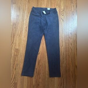 J. McLaughlin Navy Suede Trousers Women’s Size 4 NWT